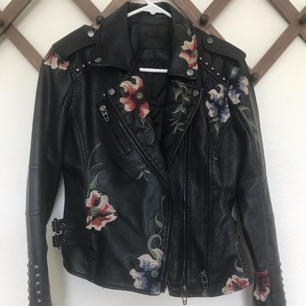 *SOLD* BlankNYC Embroidered Leather Jacket